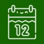 12 month calendar icon